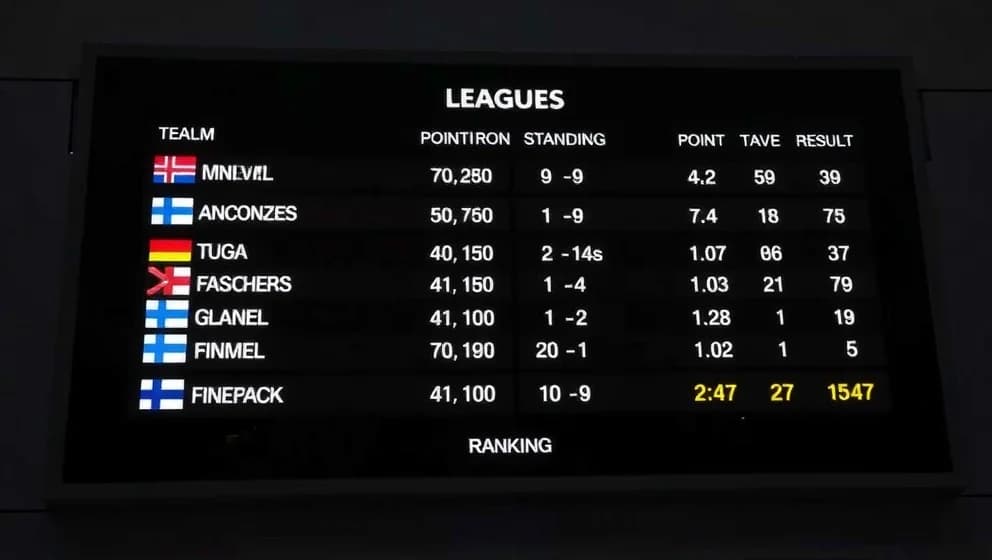 Finlands herrlandslag poängställning nu