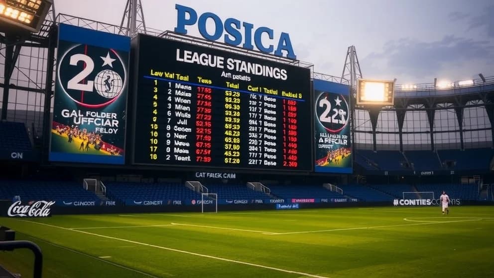 Poängställning i Wisła Kraków och ligan